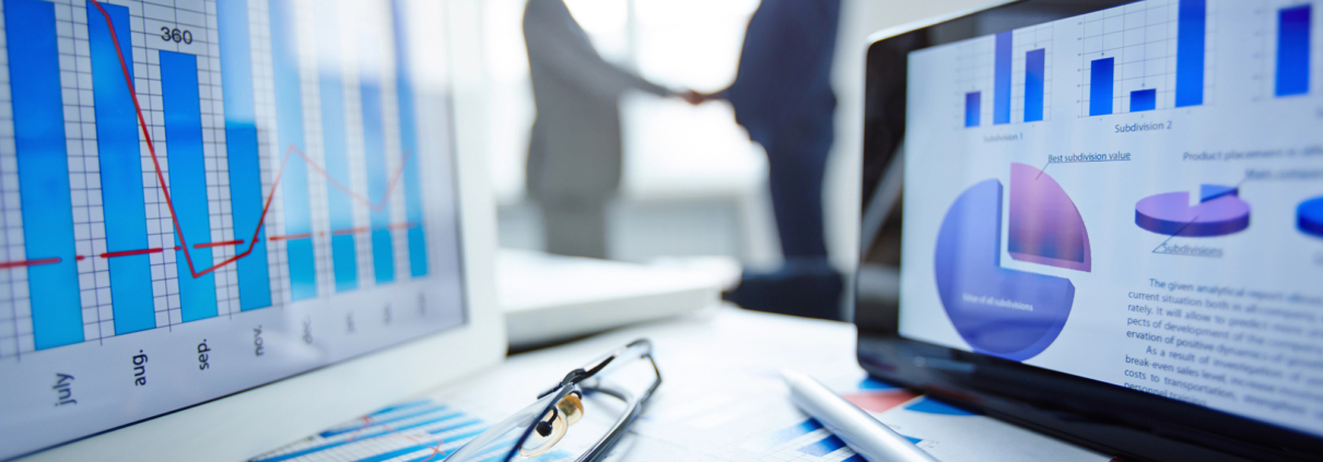 Business Reports on desk in an office